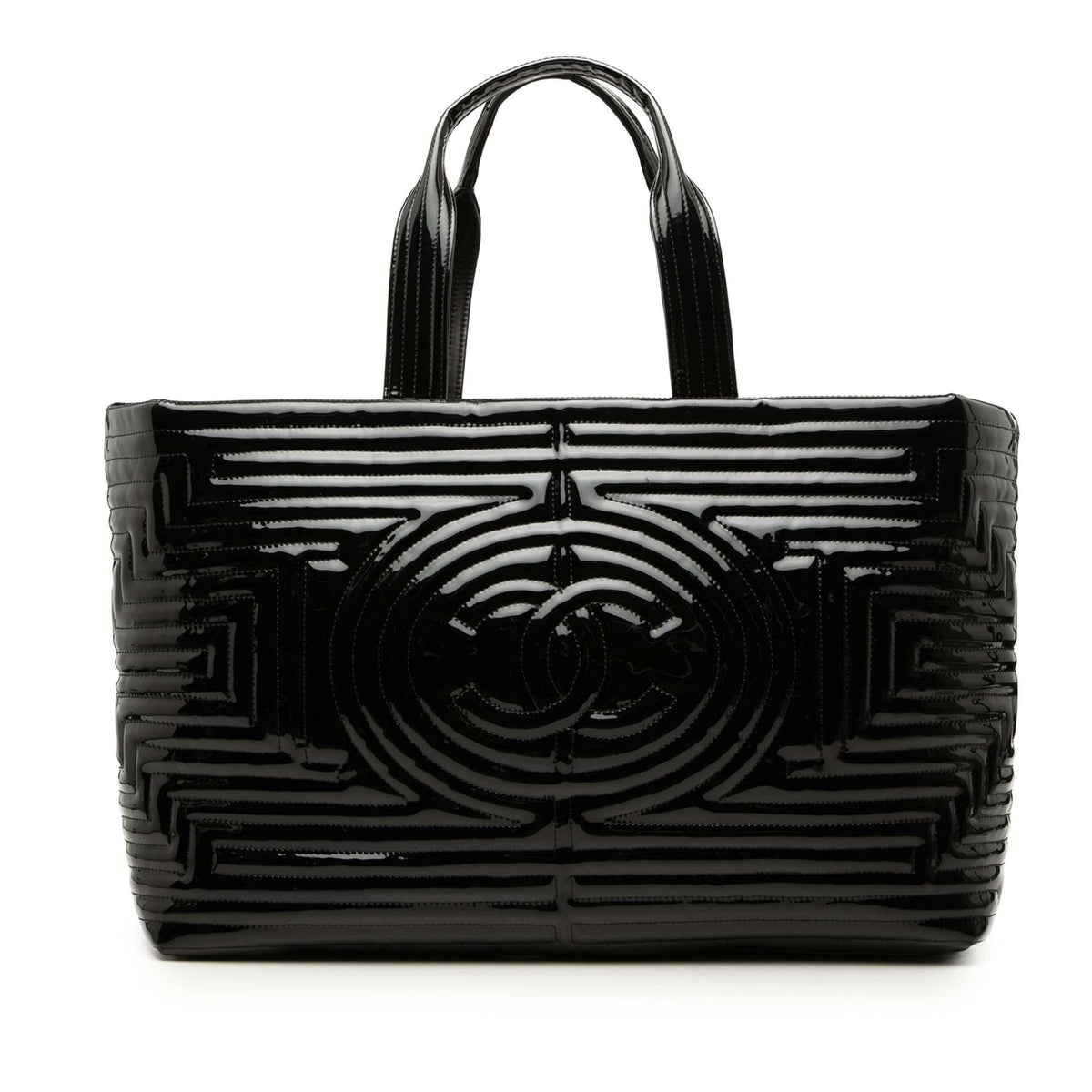 Chanel Vinyl Coco Ming Grand Shopping Tote