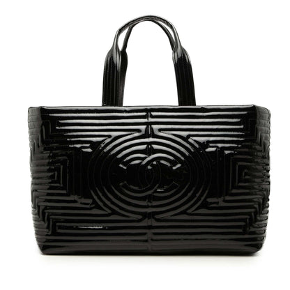 Chanel Vinyl Coco Ming Grand Shopping Tote